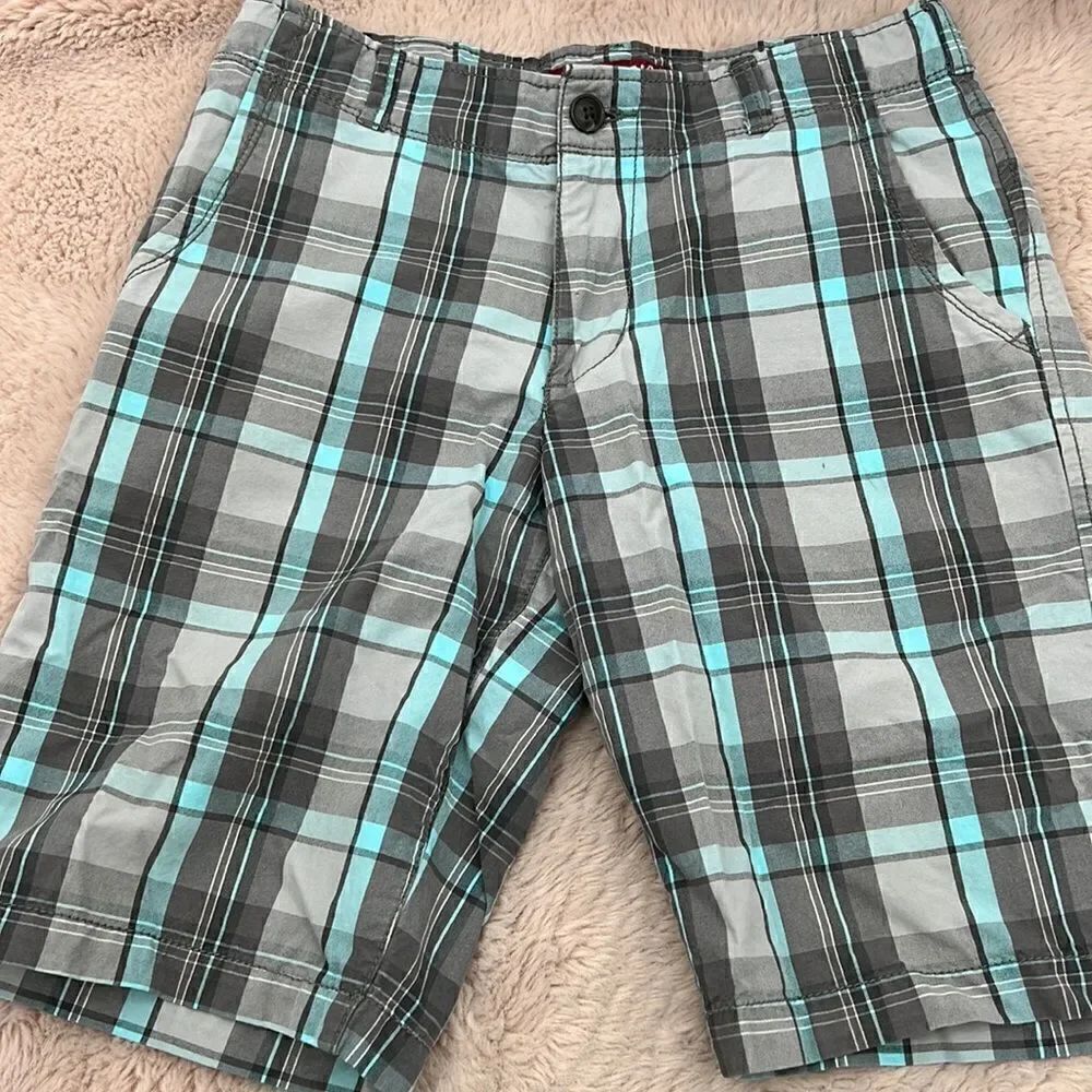 Arizona Jean co plaid Bermuda shorts size 16 reg